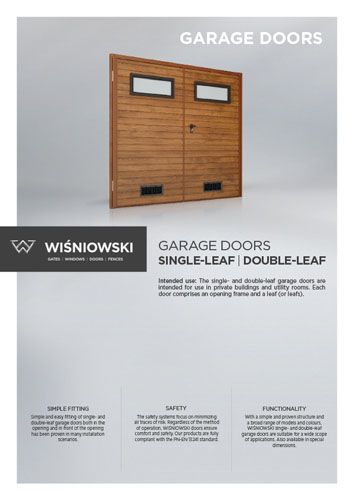Single- and double-leaf doors (EN)