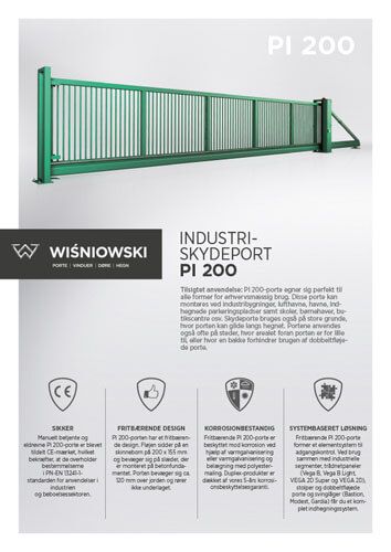 Industriskydeport PI 200