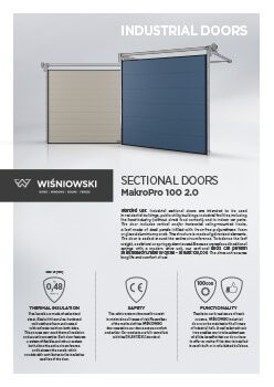 MakroPro 100 2.0 sectional doors (EN)