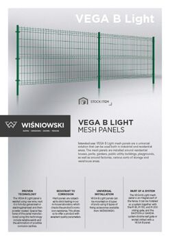 VEGA B Light mesh panels (EN)